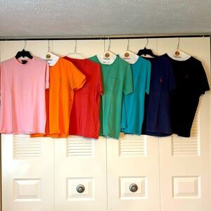 Men’s Ralph Lauren Polo T-Shirts - 7 Shirt Bundle - Small / Medium
